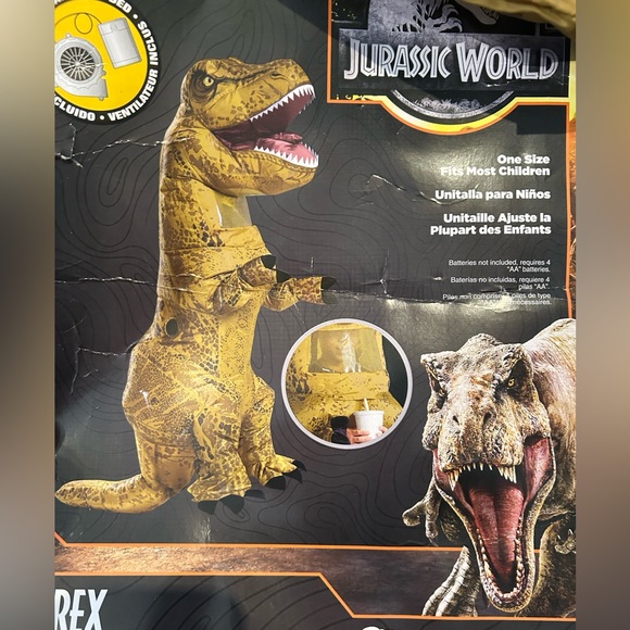 Kids inflatable T. rex costume (B7) - Picture 2 of 3